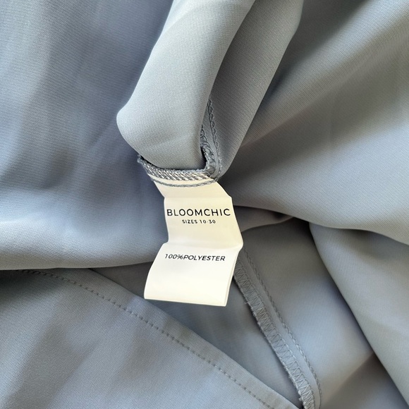 NWT!Women's Blue Collar Short Sleeve Top Size 10 or Medium - Picture 7 of 7